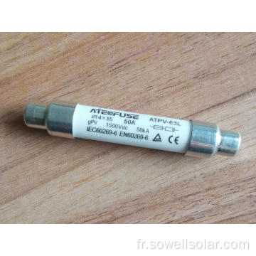 PV Solar Fuse 1500V DC FUSIBLE 10/14X38 MM